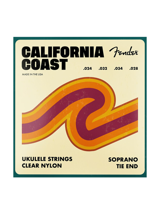 Fender California Coast Soprano Ukulele Strings