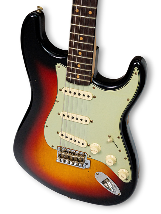 Fender Custom Shop B6 1960 Stratocaster Journeyman Bleached 3-Color Sunburst