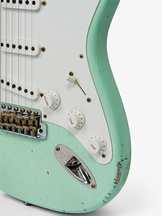 Fender Custom Shop LR25-58 C/R Stratocaster Relic Faded Aged Surf Green